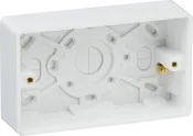 K/Bridge Double 35mm Pattress Box with Earth Terminal