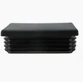 41X21mm Channel End Cap Black
