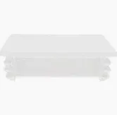 41X21mm Channel End Cap White