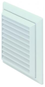 100mm Rectangular 110x54mm Socket White Fixed Grille