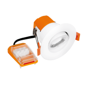 Aurora Enlite Adjustable 6W Colour Switchable Fire rated Downlight white bezel