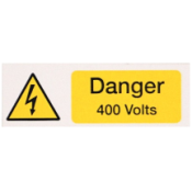 Ind Signs IS2605RP Danger 400V Label Pk5
