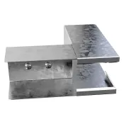 Trench Lighting Trunking External 90 Degree Bend 50x50mm