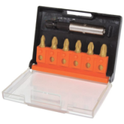 CK 6-in-1 screwdriver with PZD/SDV titanium nitride-coated bits