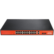 WITEK 24 PORT 10/100 POE SWITCH