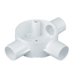 Marshall Tufflex Tee Circular Box 25mm White