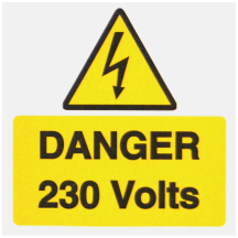 230v Labels