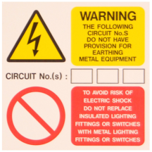 General Warning Labels