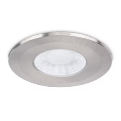JCC Brushed Nickel aluminium bezel for use with X50 fire-rated downlight