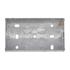 Specified metal flush switch & socket box 2gang 35mm