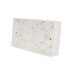 Thrion Back Box 2 Gang 25mm White
