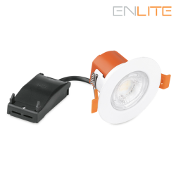 Aurora Enlite Fixed Fire Rated 6W Upto 540lm 3000K/4000K/6500K Downlight white bezel