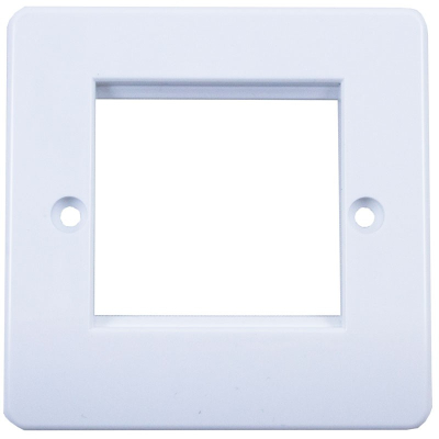 1G 2MOD Office Style Euro Faceplate Round Edge