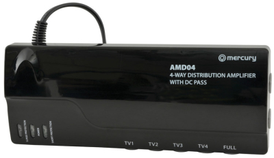 AVSL 4WAY UHF/VHF DISTRIBUTION AMPLIFIER WITH 5G/4G FILTER & DC PASS