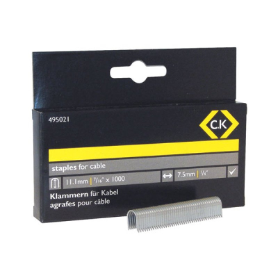 CK Cable Staples - Half round 14.2mm (Box=1000)