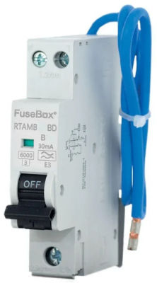 Fusebox Bi-Directional MINI 20A B RCBO 1P+N (SW) 30mA 6kA TYPE A
