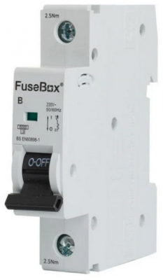 Fusebox 20A B CURVE MCB 6kA 1P