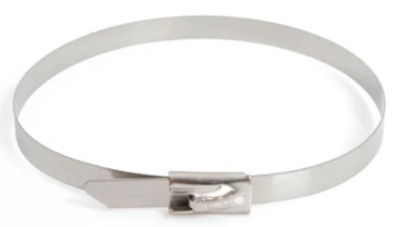 Termtech 200mm Long, 4.6mm Wide, Ball Lock Tie Stainless Steel