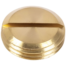 CF 20MM SLOTTED BRASS STOPPING PLUG