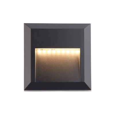 Saxby Severus CCT Square Indirect IP65 3W - Black