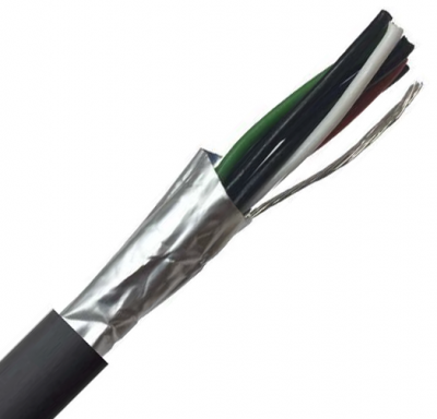 Belden Equivalent Cable OSP4 4 Pairs 24AWG Overall Foil Screen Pairs 600V CPR:Fca (9504) - Black 100m