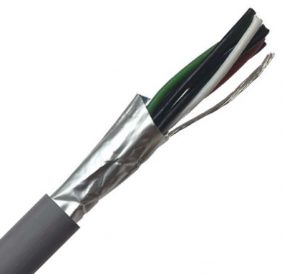 Belden Equivalent Cable OSP4 4 pairs 24AWG Overall Foil Screen 600V CPR:Eca LSZH (9504) - Grey 100m