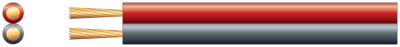 AVSL ECONOMY FIGURE 8 SPEAKER CABLE 2X16 RED/BLK (100M)