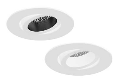 All LED Polar White Twist & Lock Adjustable Bezel for iCan75 Platinum Downlight (AFDP75)