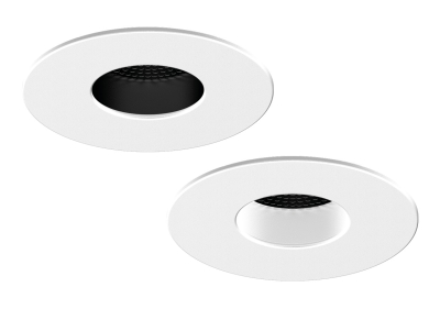 All LED Polar White Twist & Lock Fixed Bezel for iCan75 Platinum Downlight (AFDP75)