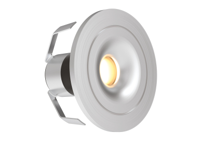 All LED Mini 1W LED 350mA IP44 Marker Light Matte Brushed Aluminium Finish 3000K