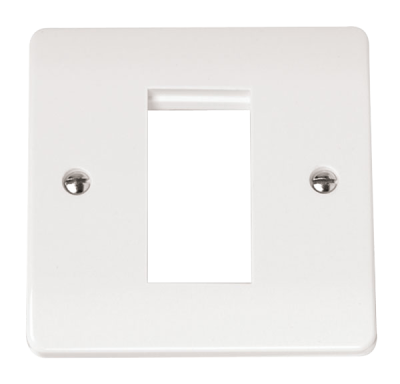Click Mode 1 Gang New Media Unfurnished Plate - 1 Aperture