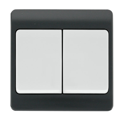 Click Mode 10AX 2 Gang 2W Wide Rocker Switch Part M