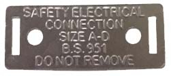 Deligo Safety Earthing Label Pk=100