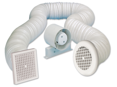 ELEX/ECSF100T 100mm INLINE SHOWER FAN C/W TIMER