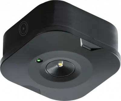 K/Bridge 230V 3W LED Surface Emergency Downlight Black
