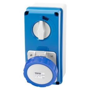 Gewiss Vertical Interlocked Socket 2P+E 16A 200-250V - IP67