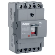 Hager HDA032Z MCCB X160 3P 32A 18kA