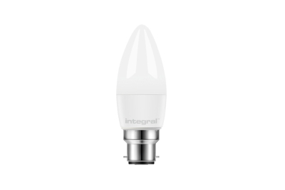 Integral CANDLE BULB B22 470LM 4.2W 2700K NON-DIMM 240 BEAM FROSTED