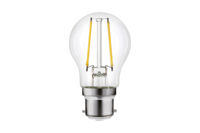 Integral OMNI FILAMENT GOLF BALL BULB B22 250LM 2W 4000K NON-DIMM 320 BEAM CLEAR FULL GLASS