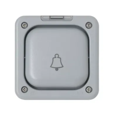 MK Masterseal 10A 1 Gang SP 2 Way Marked InchBELLInch Switch