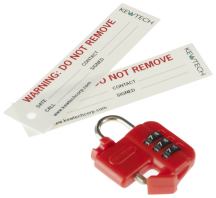 Kewtech Combination Lock off device inc 2 x warning tag