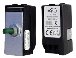 VARILIGHT 2-Way V-Pro Push On/Off Rotary LED Dimmer 0-300W Replacement Module Kit