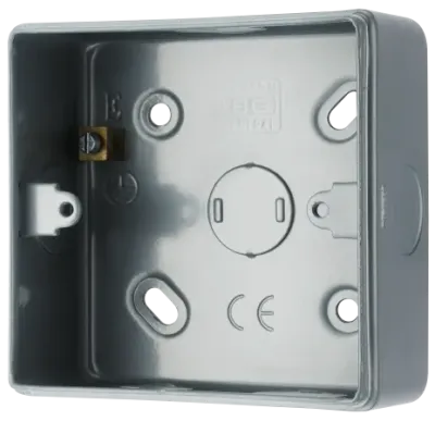 SPECIFIED METAL CLAD  1 GANG 30MM SURFACE BOX