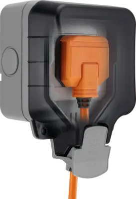 BG Nexus Storm 13a 1gang Unswitched Socket IP66