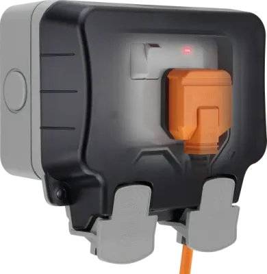BG Nexus Storm 13a 2gang Switched Socket IP66