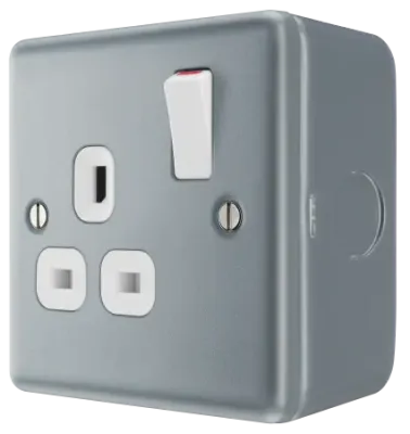 SPECIFIED METAL CLAD 1 GANG 13A SWITCHED SOCKET