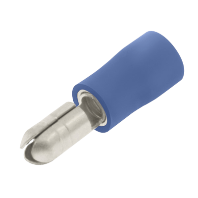 Unicrimp 100 BLUE MALE AUTO BULLET TERMINAL 5MM