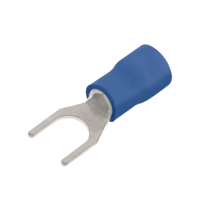 Unicrimp BLUE FORK TERMINAL 5MM (PK100)
