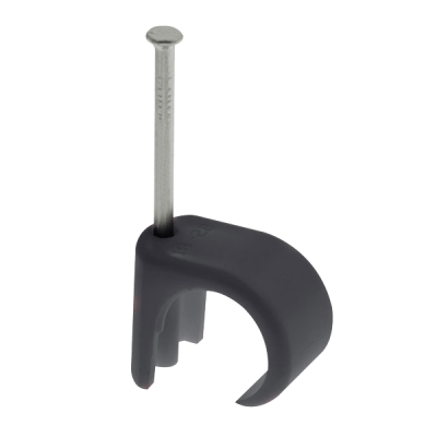 Unicrimp 10-14MM ROUND CABLE CLIPS BLACK (PK100)
