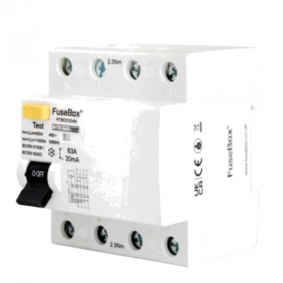 Fusebox 4P TYPE B 63A 30mA RCD
